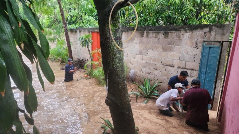 Viviendas terminaron inundadas por fuertes lluvias