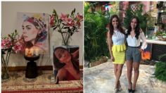 Tania Rincón le dedica ofrenda a su amiga fallecida, María Reneé Núñez, primera ganadora de La Isla