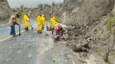 Alberto deja deslaves y derrumbes en carreteras de Hidalgo