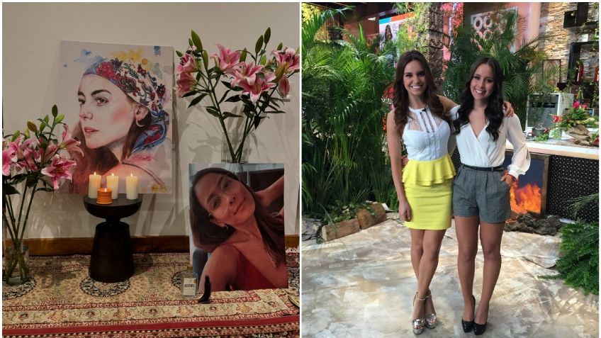 Tania Rincón le dedica ofrenda a su amiga fallecida, María Reneé Núñez, primera ganadora de La Isla