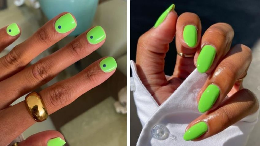 Uñas verde neón, la opción perfecta para lucir una manicura original este verano, aseguran expertos