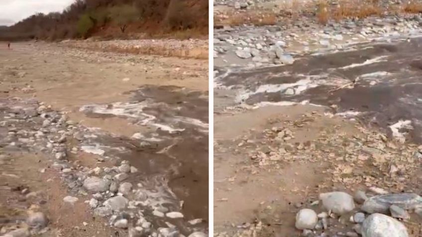 VIDEOS: así regresó el agua al río Choix tras las lluvias en Sinaloa