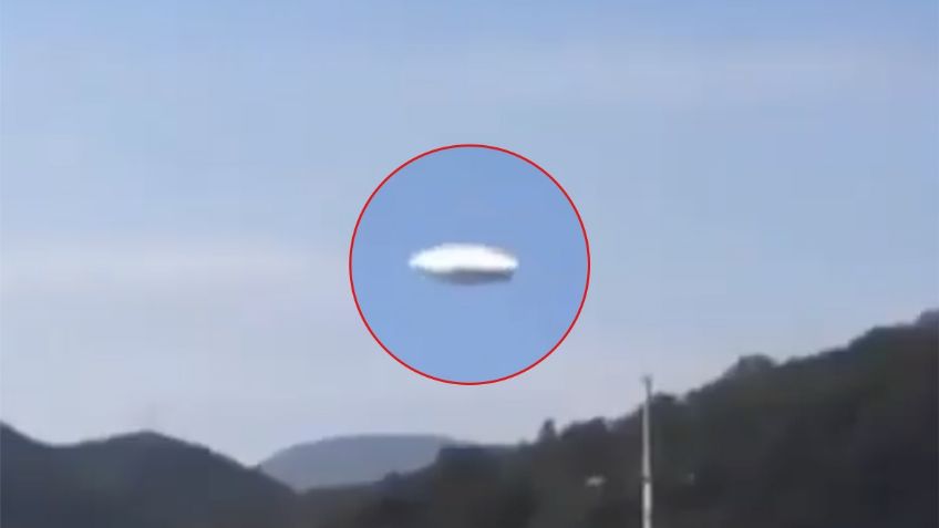 Captan en VIDEO extraño objeto que se quedó paralizado en el cielo, podrían ser extraterrestres