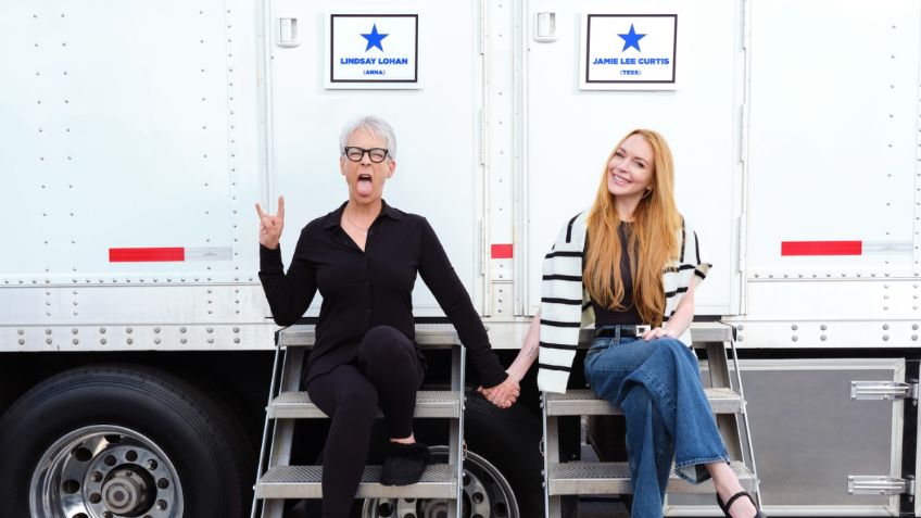 Lindsay Lohan y Jamie Lee Curtis enloquecen al internet con las primeras fotos del rodaje de "Un viernes de locos 2"