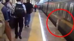 VIDEO: niña de 3 años cae a las vías del Metro y apenas es salvada por un policía