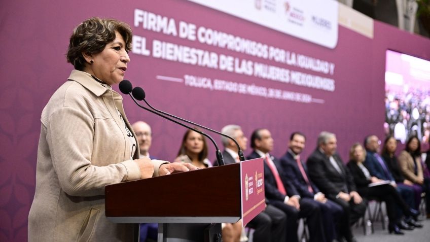 Gobernadora Delfina Gómez firma con la Federación plan para mujeres: Gabinete recibe capacitación de Inmujeres