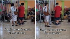 VIDEO: abuelita hace llorar a todo internet al acompañar a su nieto al gimnasio, "el mejor recuerdo"