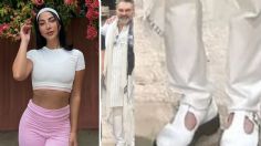 María Chacón, ¿le copió el look a Manuel Mijares? La actriz luce zapatos estilo coquette desde Nueva York