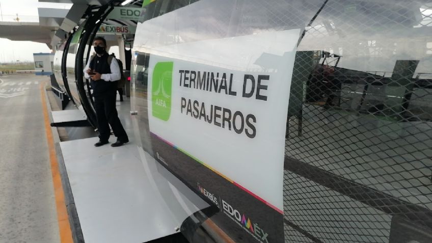 Mexibús Línea 1 suspende servicio en terminal AIFA