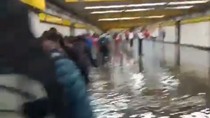 Línea 5 del Metro también padece inundaciones tras lluvias