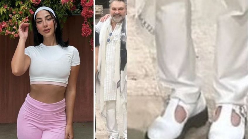 María Chacón, ¿le copió el look a Manuel Mijares? La actriz luce zapatos estilo coquette desde Nueva York