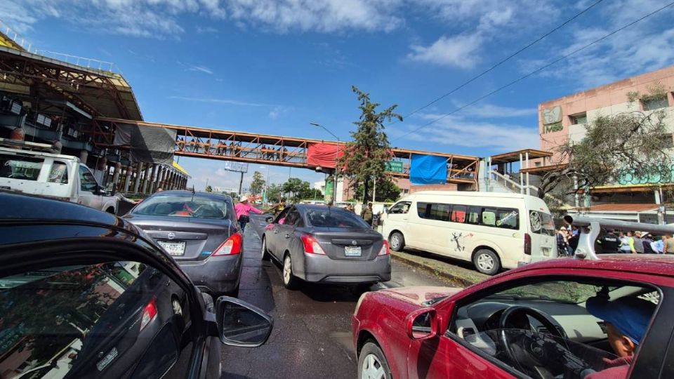 Bloqueo en avenida Central