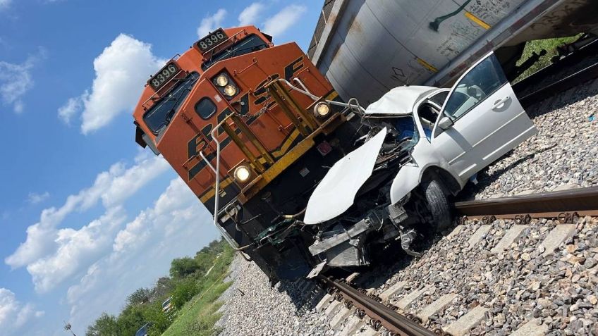 Tren embiste a madre y su hijo de 3 años en Anáhuac, Nuevo León; mueren prensados