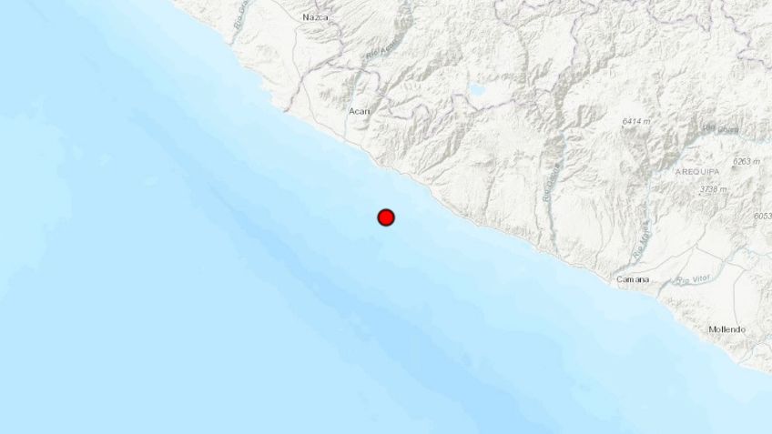 Tiembla de nuevo en Perú: registran sismo de magnitud 6.4