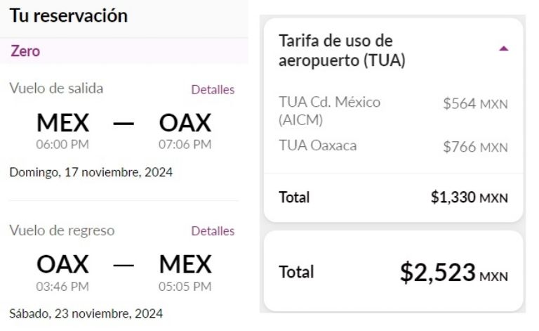 cuanto cuesta vuelo de cdmx a oaxaca vacaciones