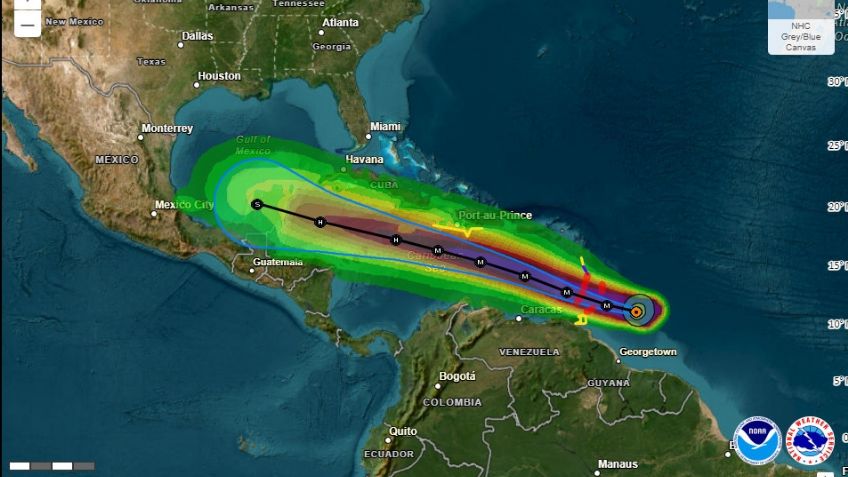 Huracán Beryl: ¿cuándo se aproximará a la Península de Yucatán?