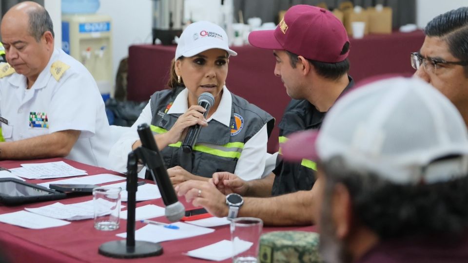 La gobernadora destacó la presencia de lluvias con tormentas eléctricas.