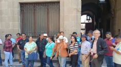 AMLO recibe a la CNTE en Palacio Nacional