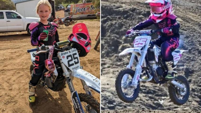 Muere niña promesa de motocross a los 9 años en "raro accidente"