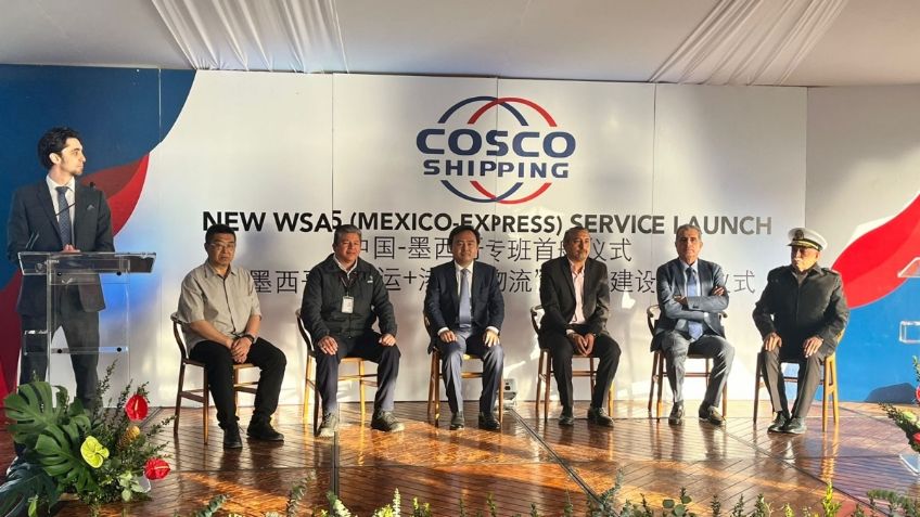 Cosco Shipping inicia operaciones en el puerto de Ensenada con llegada del buque Xin Dailan