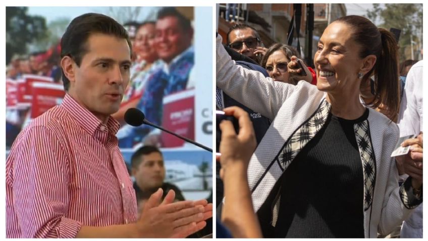 Enrique Peña Nieto felicita a Claudia Sheinbaum