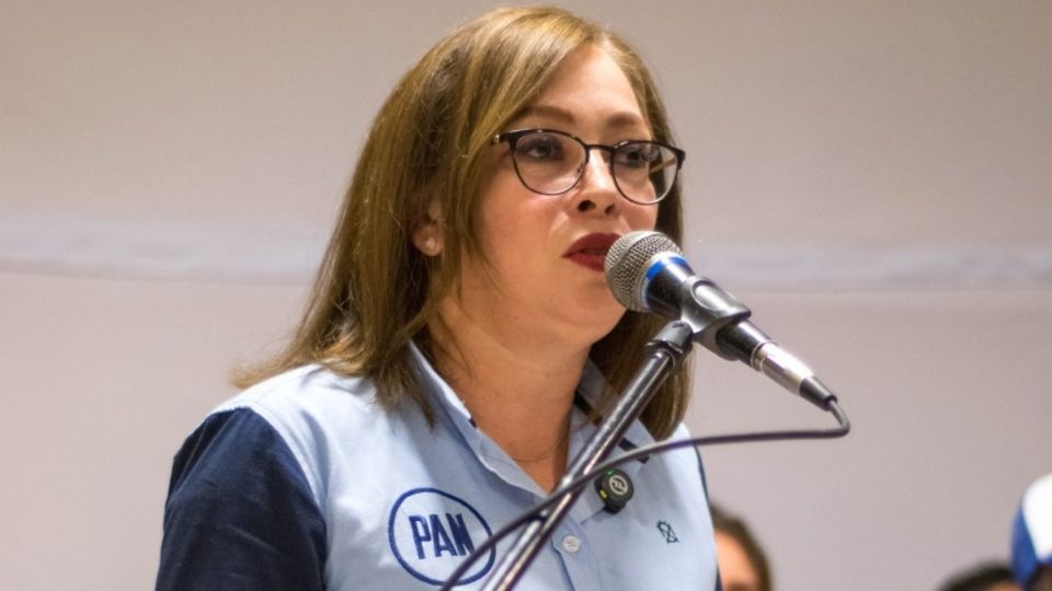 La dirigente estatal del Partido Acción Nacional (PAN), Claudia Lilia Luna Islas.