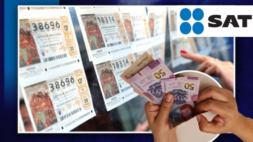 SAT: esto es lo que debe pagar el ganador de la lotería con un premio de 50 millones en impuestos