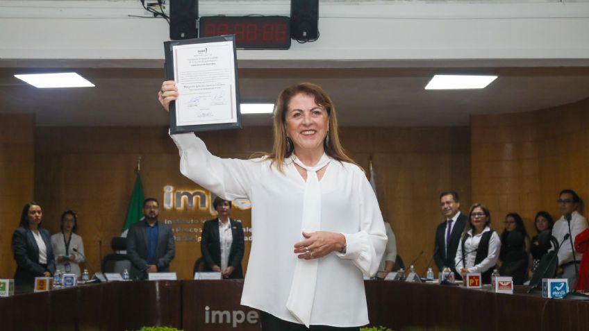 Entregan constancia de mayoría a Margarita González como gobernadora electa de Morelos