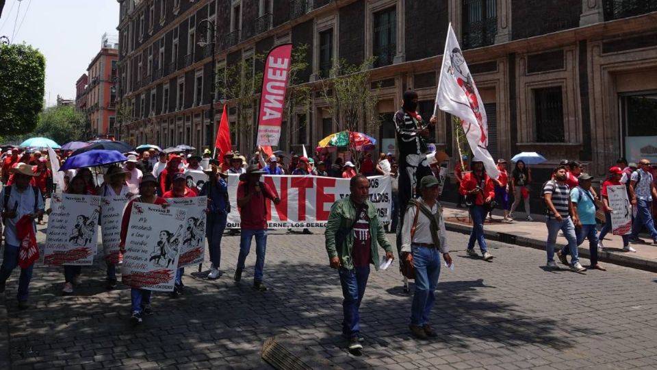 CNTE en el Zócalo capitalino