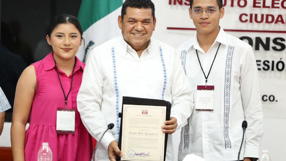 Javier May, gobernador electo de Tabasco.