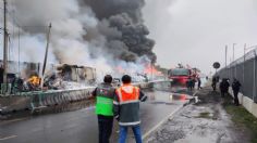 FOTOS: incendio arrasa con hogares en asentamiento irregular en Ciudad Nezahualcóyotl