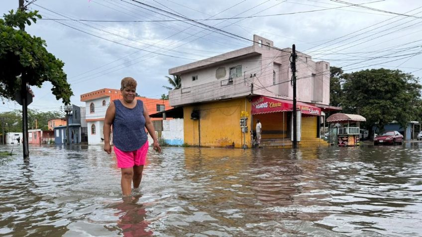 Lluvias dejan saldo rojo en Tampico; hay cientos de afectados