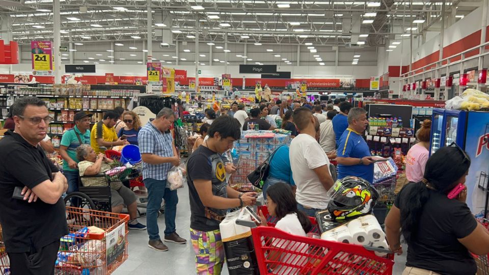 Compras de pánico en Quintana Roo