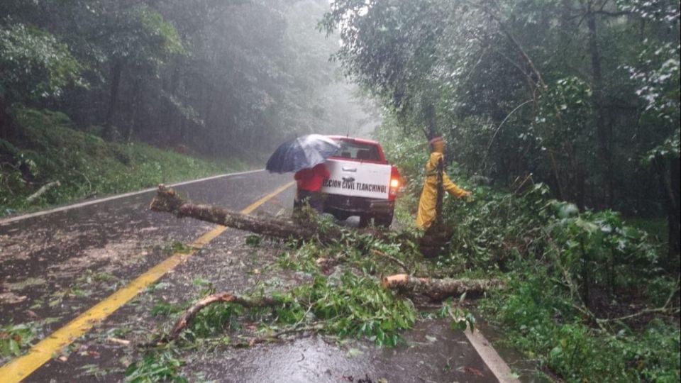 Afectaciones en carreteras de Hidalgo