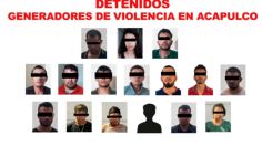 Detienen a 16 integrantes de grupo delictivo generador de violencia en Acapulco