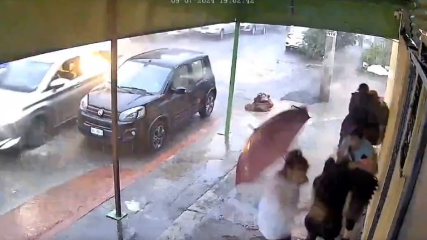 VIDEO: balean a 5 personas que se resguardaban de la lluvia en Cuernavaca