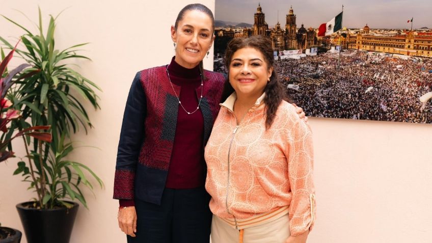 Claudia Sheinbaum recibe a Clara Brugada en su casa de transición