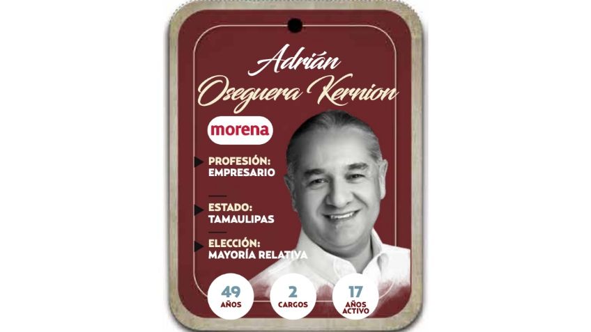 ¿Quién es Adrián Oseguera Kernion? Diputado por mayoría relativa de Morena