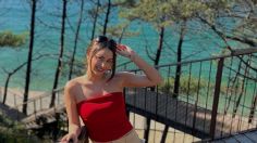 Claudia Martín opaca la Riviera Maya con su belleza al natural y en look rojo pasión | FOTO