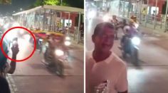 VIDEO: le roban a un aficionado su celular mientras grababa los festejos de Colombia