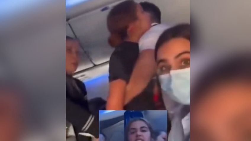 VIDEO mujer muerde a azafata tras riña en un avión y lanza amenazas de muerte