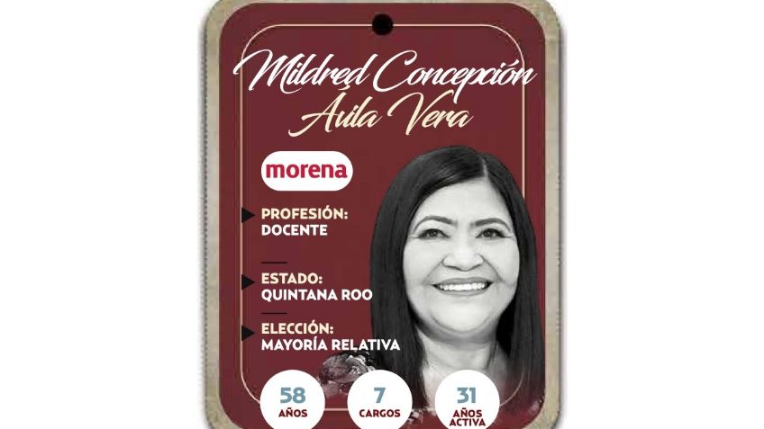 ¿Quién es Mildred Ávila Vera? Diputada por Mayoría Relativa de Morena