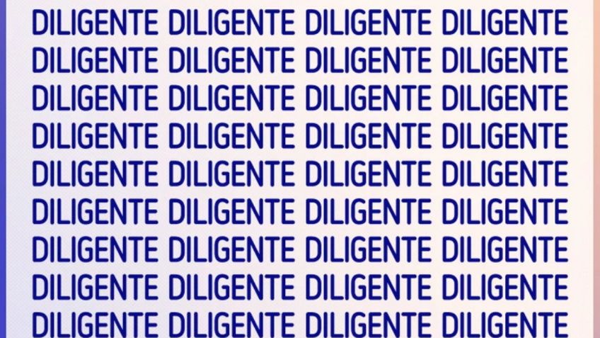 Sólo una mente con un coeficiente muy alto puede encontrar la palabra ‘Dirigente’ en menos de 7 segundos