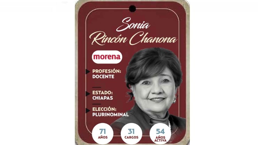 ¿Quién es Sonia Rincón Chanona, conoce a la próxima diputada?