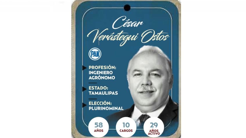 ¿Quién es Cesar Verástegui Ostos, conoce al próximo diputado?