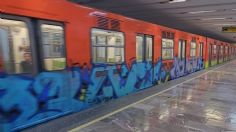 Vandalizan vagones de la Línea 3 del Metro