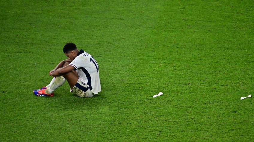 VIDEO: Jude Bellingham hace tremendo berrinche y saca la frustración de perder la Eurocopa pateando una hielera