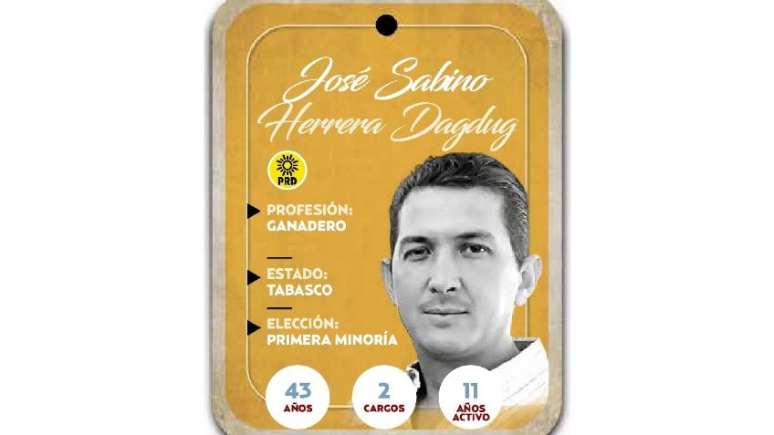 ¿Quién es José Sabino Herrera Dagdug? Senador por Primera Minoría del PRD