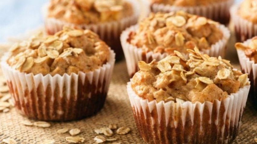 Muffins de avena y manzana: deliciosos, saludables y fáciles de preparar