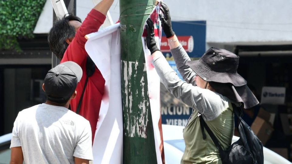 Cada uno de los partidos debe retirar sus anuncios de las calles.